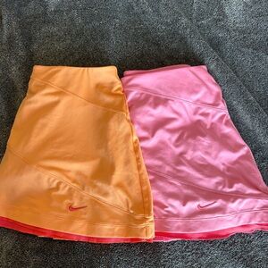Nike Dri-Fit Pleated Tennis Skirts w/shorts underneath, size small